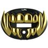 Loudmouth Football Mouth Guard - 3D Chrome Beast Football Mouthpiece, Fits Adult & Youth Ages 5+, Accessories Mouth Guard (3D Beast - Chrome Black/Gold) view 1