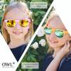 3 Pairs Kids Sunglasses Clear Lens Turquoise Pink Matte Mirror Lens Purple view 4