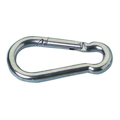 Stainless Steel 316 Snap Hook Spring Loaded Link Carabiner Connector Marine Grade by MarineNow (11x120mm (4-3/4 x 7/16), 05-Pack)