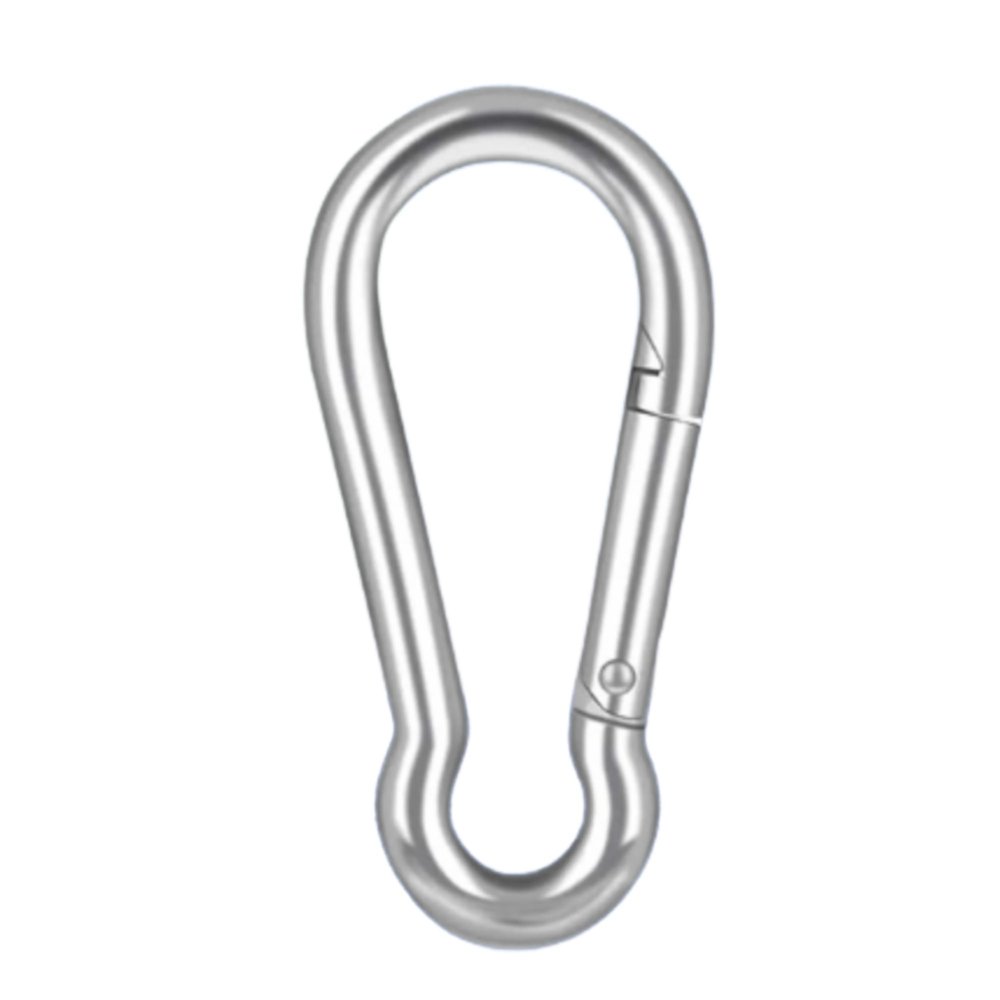 Stainless Steel 316 Snap Hook Spring Loaded Link Carabiner Connector Marine Grade by MarineNow (05x50mm (2 x 3/16), 05-Pack)