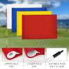KINGTOP Golf Flag 20x14 Inch - Mixed Color, 420D Nylon, Tube Inserted - Standard Putting Green Flags for Backyard Practice, Golf Courses, Country Club, 4-Pack view 3