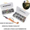 THKFISH Fishing Weights Sinkers Fishing Beads Bullet Sinkers Carolina Rig Texas Rig Kit Fishing Accessories Kit 64pcs view 2