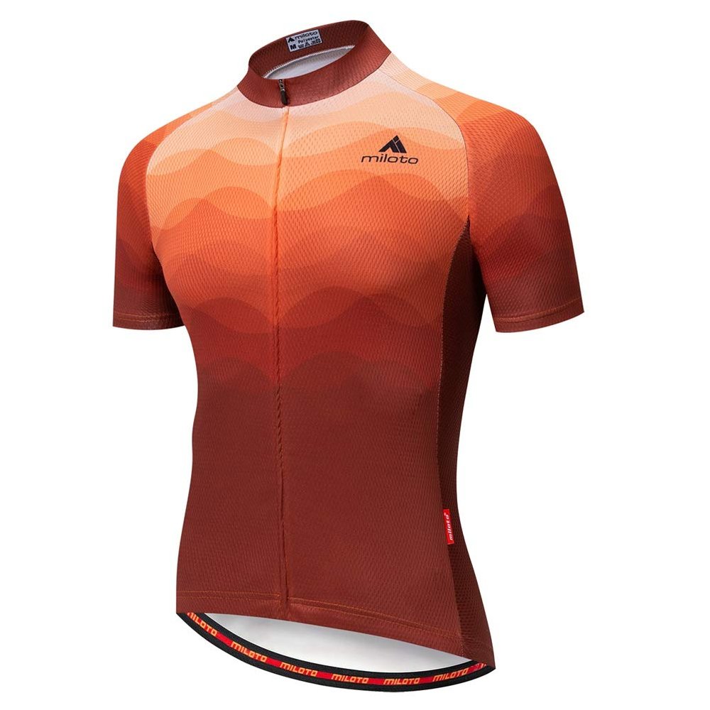 Uriah Men's Cycling Jersey Short Sleeve Reflective Copper Art Size XXL(CN)