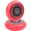 AOWISH 76mm 90a Ripsurf Wheels w/Bearings ABEC-9 for RipStik DLX Caster Board, Deluxe Junior Skateboard, 2 Wheel Pivoting Skateboard, Caster Board Skateboard (Set of 2) (Red) view 1