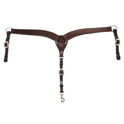 Circle Y Contoured Classic Smooth Breast Collar