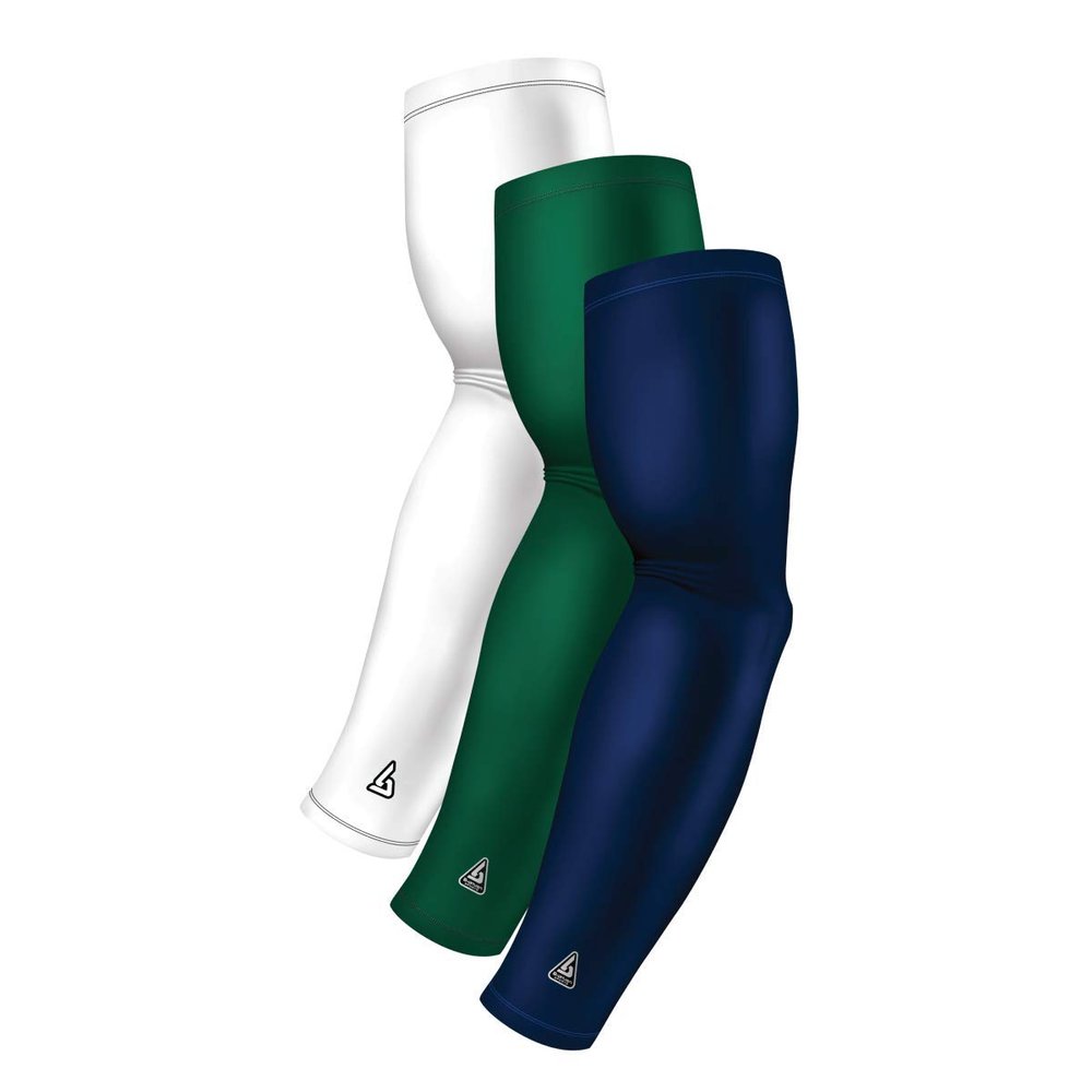 Arm Sleeve Pack For Men Women Youth Sports - Athletic Sleeves for Football Softball Cycling Volleyball Basketball Baseball - UV Sun Protection for Arms - Bicep Elbow Compression - Tattoo Cover Up