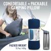 Sea to Summit FoamCore Camping and Travel Pillow, Deluxe (22 x 14.2), Navy Blue view 2