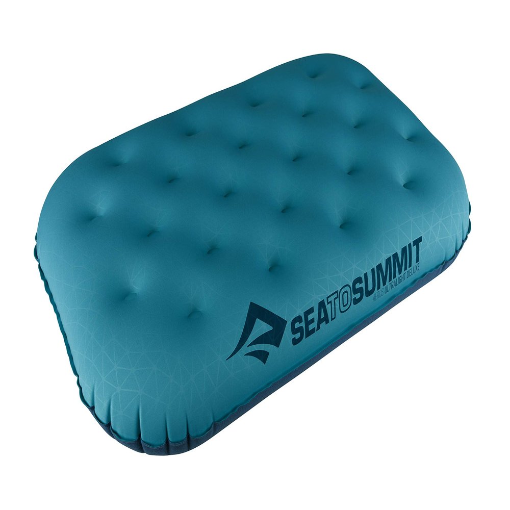 Sea to Summit Aeros Ultralight Inflatable Camping and Travel Pillow, Deluxe, Aqua