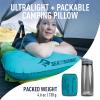 Sea to Summit Aeros Ultralight Inflatable Camping and Travel Pillow, Deluxe, Aqua view 2