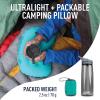 Sea to Summit Aeros Ultralight Inflatable Camping and Travel Pillow, Large, Sea Foam view 2