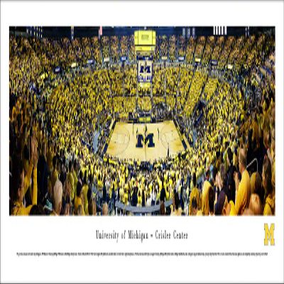 Michigan Basketball - Unframed 40 x 13.5 Poster by Blakeway Panoramas
