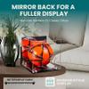 Better Display Cases Acrylic Display Case for Collectibles, Full Size Soccer Ball Display Case,Silver Risers & Clear Base,WM, Handcrafted Showcase Box.DIM;9.75" L x 9.75" W x 9.75" H.(A027-SR) view 2