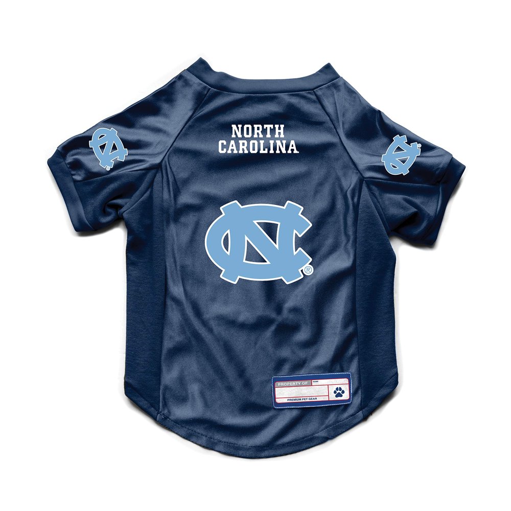 Littlearth NCAA North Carolina Tar Heels Stretch Pet Jersey, X-Large