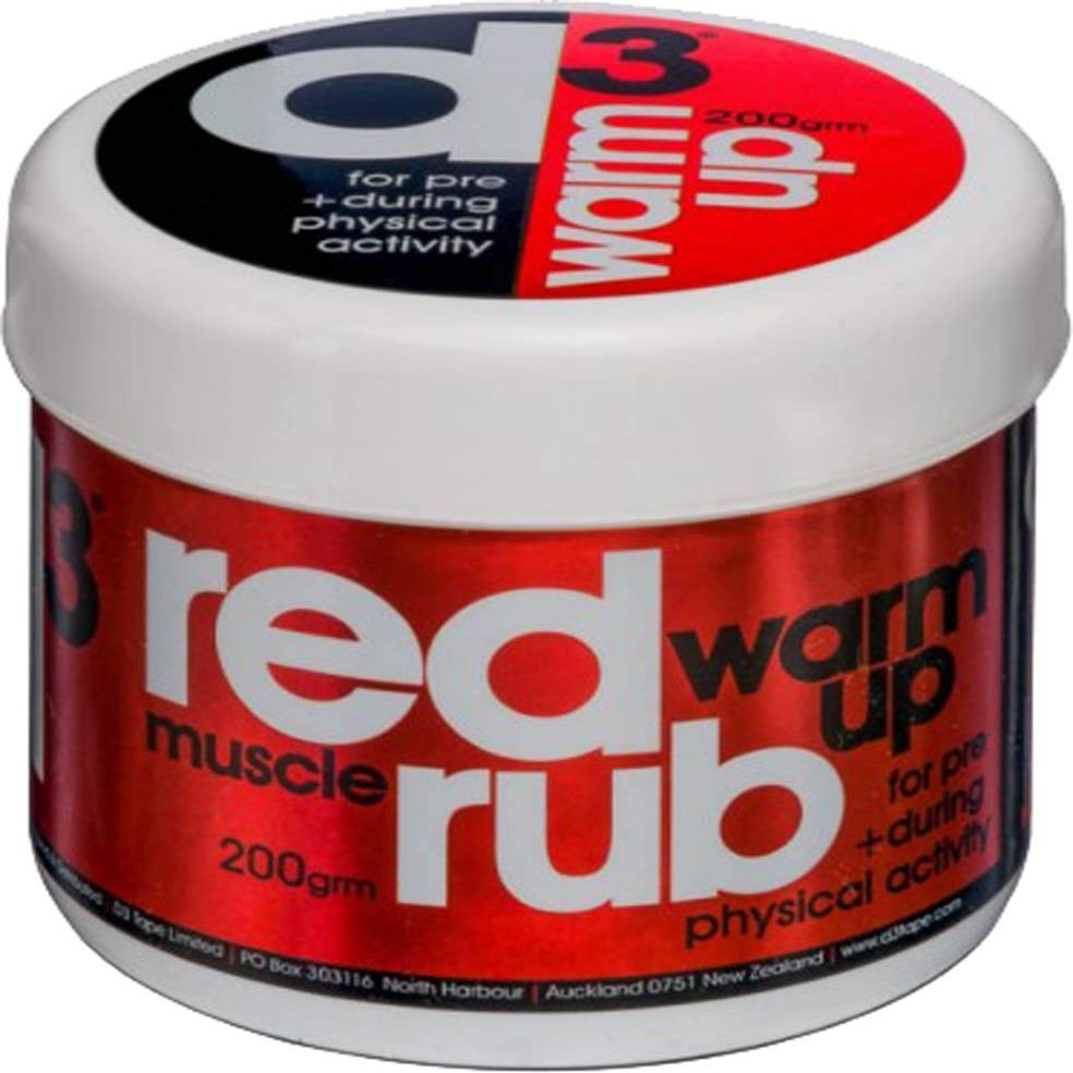 D8 D3TAPE RED Warm UP PRE & During Muscle RUB 200G