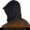 Rivers West Men's Kokanee Waterproof Windproof Fully Seam-Sealed Extra-Tough Fishing Jacket, Tan, Large view 4