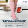 Pembrook Light Compression Socks for Women - 6 Pairs | Floral & Striped | 8-15 mmHg|Cotton view 2