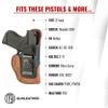 1791 GUNLEATHER Glock 43 Holster - Rigid IWB Premium Leather Gun Holster - Right Handed - Fits Glock 43, 43X, 42, 1911 3" Colt, Kimber & Sig, Bersa Thunder, Ruger LC9, SR22, P365, Walther P22 view 3