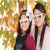 2 Pack Kids Glasses Clear Lens Flowers Red Matte Mirror Lens White view 3