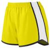 Augusta Sportswear Girls Large Power Yellow/White/Black Shorts view 1