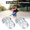 Lixada 1 Pair Bicycle Folding Foot Rest for Kids Bike Rear Seat Safety Footrest Foot Plates Pedals view 2