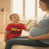 Tstars Promoted to Big Brother and Digging It T-Shirt - Toddler Kids Sibling Shirt - Pregnancy Reveal Gift for Boys 4T Red view 3