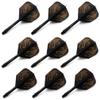 CUESOUL 9 Pieces Integrated Dart Shaft and Flights,Dart Shaft Length 21mm/28mm/33mm,Black Dragon Dart Flights view 1