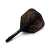 CUESOUL 9 Pieces Integrated Dart Shaft and Flights,Dart Shaft Length 21mm/28mm/33mm,Black Dragon Dart Flights view 2