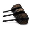 CUESOUL 9 Pieces Integrated Dart Shaft and Flights,Dart Shaft Length 21mm/28mm/33mm,Black Dragon Dart Flights view 3