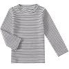 Toddler Girls Boys Long Sleeve Tee Shirts Little Kids Cotton Striped Crew Neck Tops (White,24M) view 1