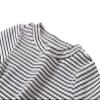 Toddler Girls Boys Long Sleeve Tee Shirts Little Kids Cotton Striped Crew Neck Tops (White,24M) view 2