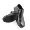 Laforst Custer Mens Work Slip Resistant Tumble Leather Slip On Server Flats Black 9 view 2