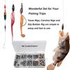 THKFISH Fishing Weights Sinkers Fishing Beads Bullet Sinkers Carolina Rig Texas Rig Kit Fishing Accessories Kit 219pcs view 3