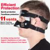 Qiancheng Nose Guard Face Shield for Broken Nose, Adjustable Face Guard with Padding, Protection from Impact Injuries to Nose and Face for Unisex Adult, QC-L2 Black view 2