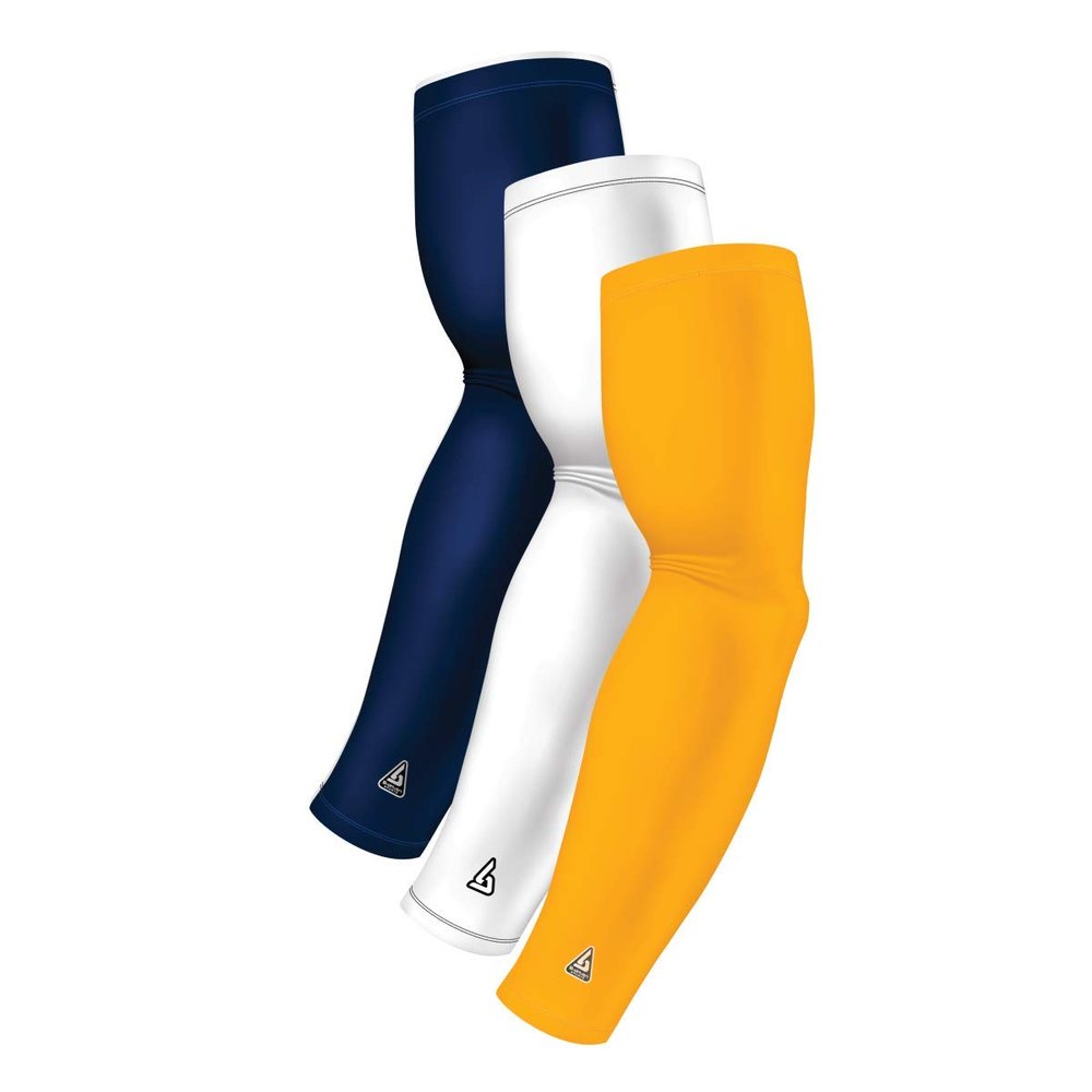 Arm Sleeve Pack For Men Women Youth Sports - Athletic Sleeves for Football Softball Cycling Volleyball Basketball Baseball - UV Sun Protection for Arms - Bicep Elbow Compression - Tattoo Cover Up
