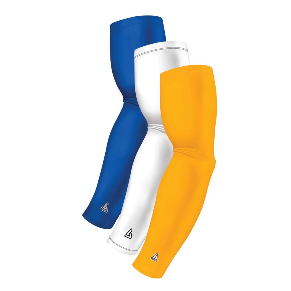 Arm Sleeve Pack For Men Women Youth Sports - Athletic Sleeves for Football Softball Cycling Volleyball Basketball Baseball - UV Sun Protection for Arms - Bicep Elbow Compression - Tattoo Cover Up