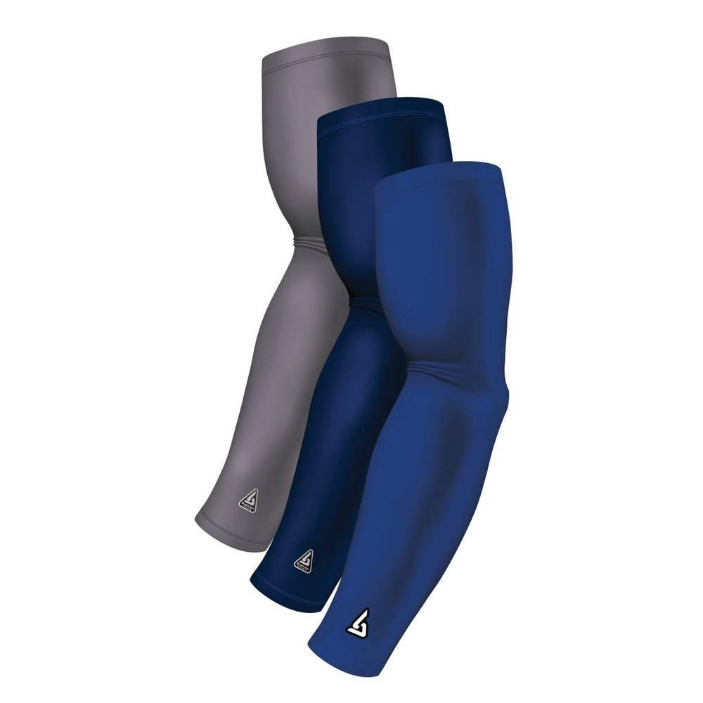Compression Arm Sleeves Youth | Kids Athletic Sports Sleeves for Baseball Football Basketball Golf Tennis Volleyball Softball | Cooling UV Sun Protection | 3 Shooting Sleeves