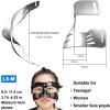 Qiancheng Nose Guard for Broken Nose, Sports Face Shield Masks for Women Teenagers, Adjustable Face Guard with Padding, Protection from Impact Injuries to Nose and Face, Black QC-L5-M view 2