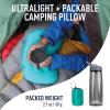 Sea to Summit Aeros Ultralight Inflatable Camping and Travel Pillow, Regular, Sea Foam view 2