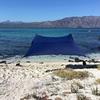 Neso Portable Beach Tent Sun Shelter with Sand Anchor - Lightweight Beach Shade Canopy - Easy Setup for Family Outings - Patented Reinforced Corners - UPF 50+ Sun Protection - 7 x 7ft - Navy view 1