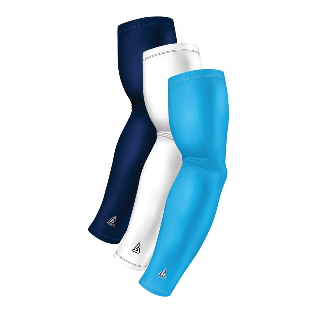 Arm Sleeve Pack For Men Women Youth Sports - Athletic Sleeves for Football Softball Cycling Volleyball Basketball Baseball - UV Sun Protection for Arms - Bicep Elbow Compression - Tattoo Cover Up