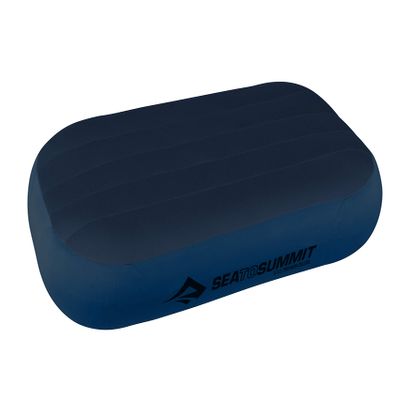 Sea to Summit Aeros Premium Inflatable Travel Pillow, Deluxe, Navy Blue