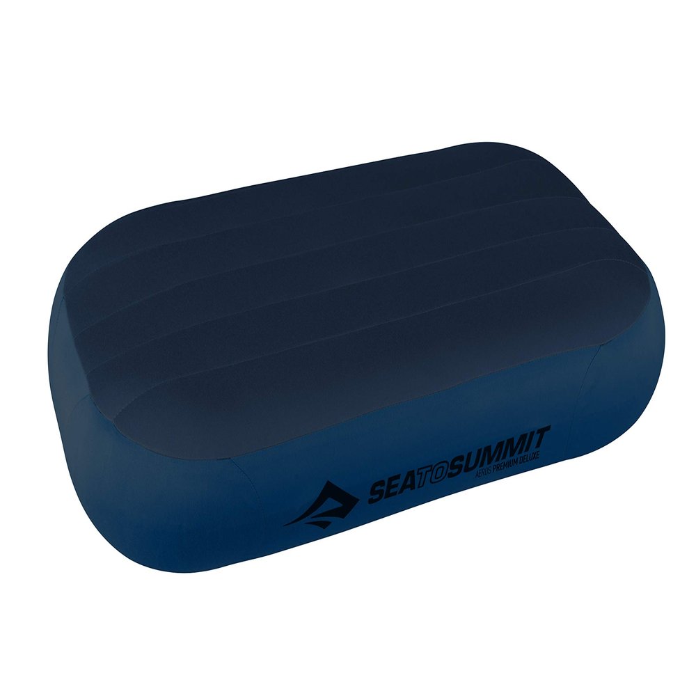 Sea to Summit Aeros Premium Inflatable Travel Pillow, Deluxe, Navy Blue