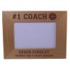 CustomGiftsNow Personalized #1 Coach Basketball Team Custom Engraved Alder Wood Picture Frame - Add Your Coaches Name, Team Name (5x7 Horizontal) view 1