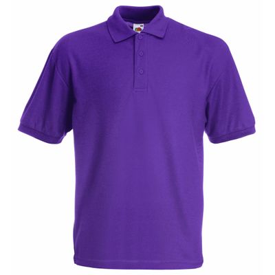 Fruit of the Loom Childrens/Kids Big Girls 65/35 Pique Polo Shirt (Pack of 2) (9-11) (Purple)