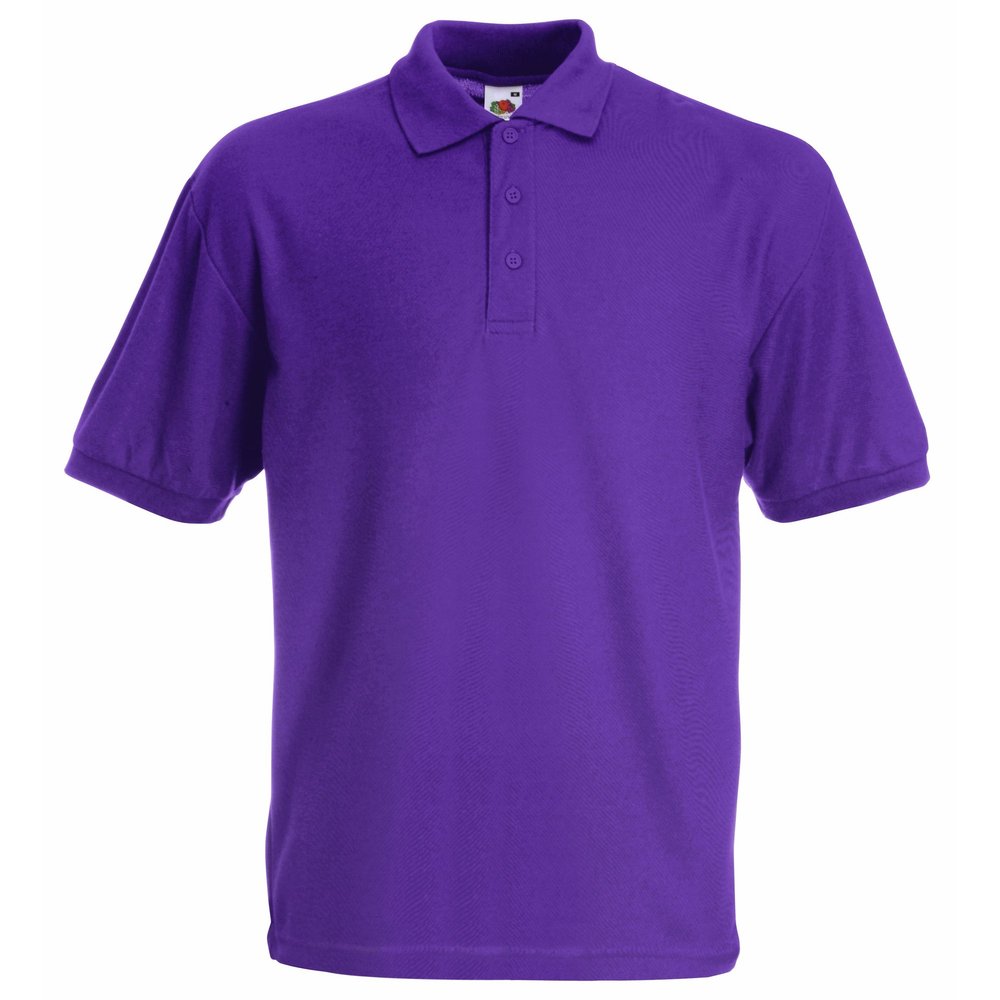 Fruit of the Loom Childrens/Kids Big Girls 65/35 Pique Polo Shirt (Pack of 2) (9-11) (Purple)
