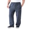 Zoulee Men's Casual Cotton Jogger Sweatpants Zipper Front Pants Thick Dark Grey 2XL view 1