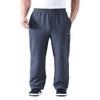Zoulee Men's Casual Cotton Jogger Sweatpants Zipper Front Pants Thick Dark Grey 2XL view 2