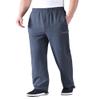 Zoulee Men's Casual Cotton Jogger Sweatpants Zipper Front Pants Thick Dark Grey 2XL view 3
