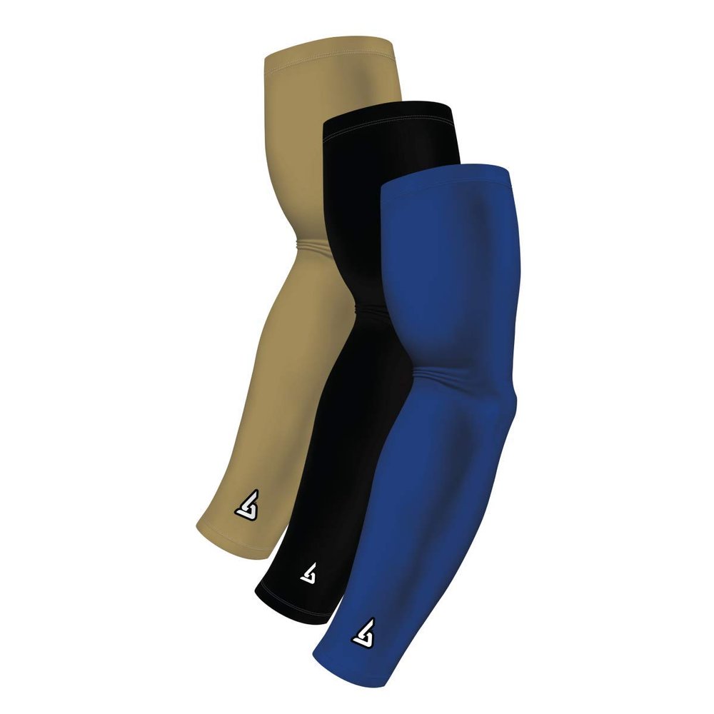 Arm Sleeve Pack For Men Women Youth Sports - Athletic Sleeves for Football Softball Cycling Volleyball Basketball Baseball - UV Sun Protection for Arms - Bicep Elbow Compression - Tattoo Cover Up