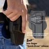 1911 5" Full Size Holster, OWB Holster for 1911 Colt/Elite Force/GSG/Kimber/Springfield/Remington/RIA ARM/Ruger SR1911 - Index Finger Released | Adjust Cant | Autolock | Matte Finish -RH view 4
